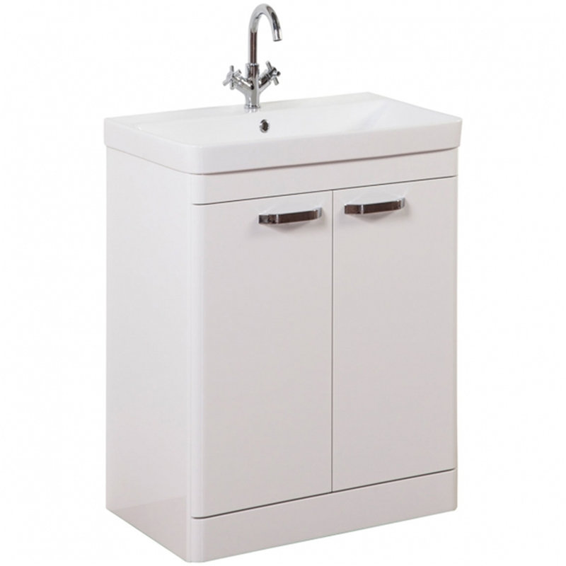 Clifton 500mm Wall Mounted Single Bathroom Vanity with Vitreous China Basin