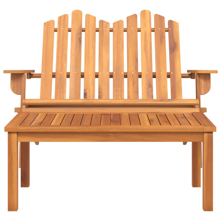 Highland Dunes Waights Wooden Love Seat | Wayfair.co.uk