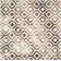 Bryauna Hand Tufted Wool/Cotton Geometric Rug in Ivory/Chocolate