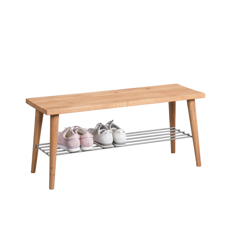 Jacqueline Solid Wood Storage Bench