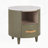 Modern Round Nightstand With Storage Drawer-1248229229