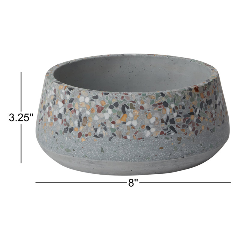 Pot à fleurs en céramique Aniya, H 3,25 po x l 8 po x P 8 po