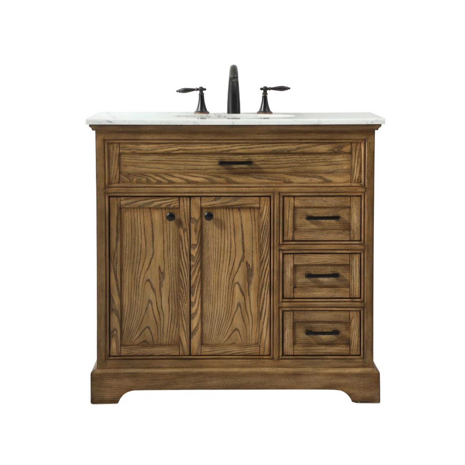 Hermes 36'' Single Bathroom Vanity, Driftwood