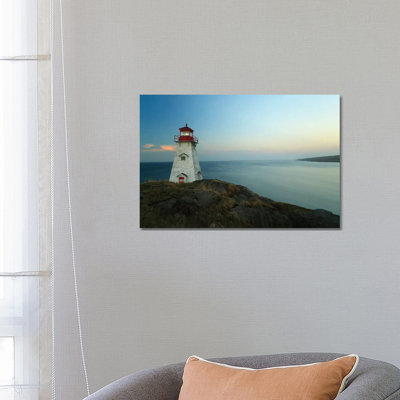Lighthouse, Long Island, Bay Of Fundy, Canada by Scott Leslie - Wrapped Canvas Print