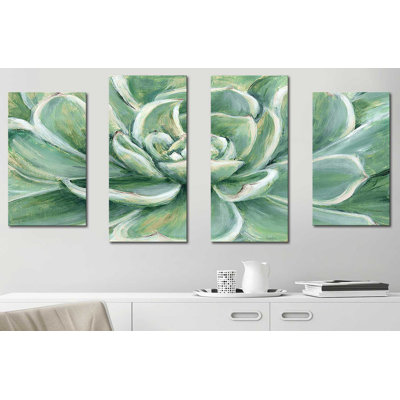 Succulent - Ensemble de 4 toiles tendues