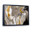 Vagues de marbre dorées et grises - peinture sur toile-67231936-67231937