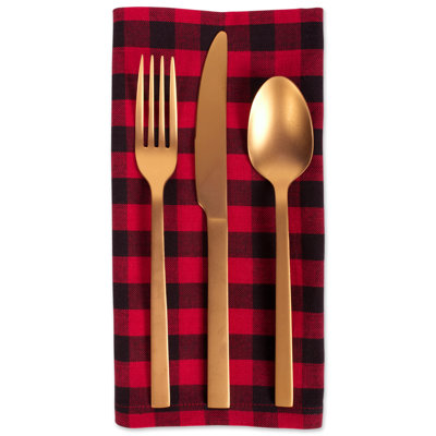 Devia Cotton Gingham Square Napkin