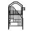 Lit mezzanine en métal avec toit et boîte de rangement, simple-871740127