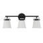 Éclairage pour salle de bain 3 lumières Savoy House Kaden en noir mat-70337276-119772785-119772784