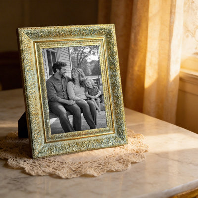 Antique Gold 3 PCS Refined Picture Frame for 11" x 14" Photos and Entryway Decor