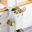 Vertical Waste Bin With Dual Compartments & Pedal – Dry & Wet Trash Separator With Wheels – Slim, Durable Recycling Container For Compact Kitchens, Homes & Workspaces-117186082