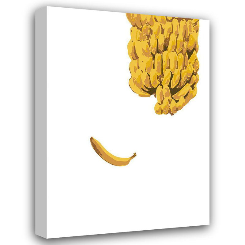 «Ivy Bronx 1x 1x Studio II», art sur toile tendue sous le titre: Bananes, H 24 po x l 18 po