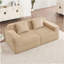 Boneless Modular 2 Seat Loveseat Boneless Sofa With Deep Seat, Cloud Sectional Couch Featuring Throw Pillows And Corduroy Fabric For Ultimate Comfort And Relaxation-1297516466