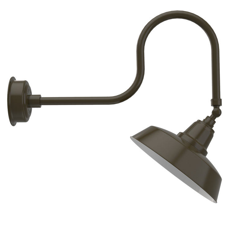 Luminaire de grange d’extérieur à del goodyear, Bronze acajou