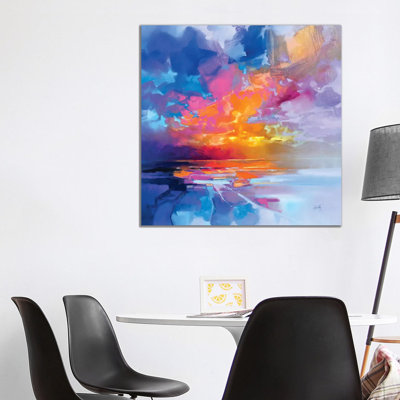 Skye Sunset Fragments by Scott Naismith - Wrapped Canvas Painting