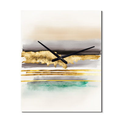 Jerrells - Abstract Liquid Ink Wall Clock