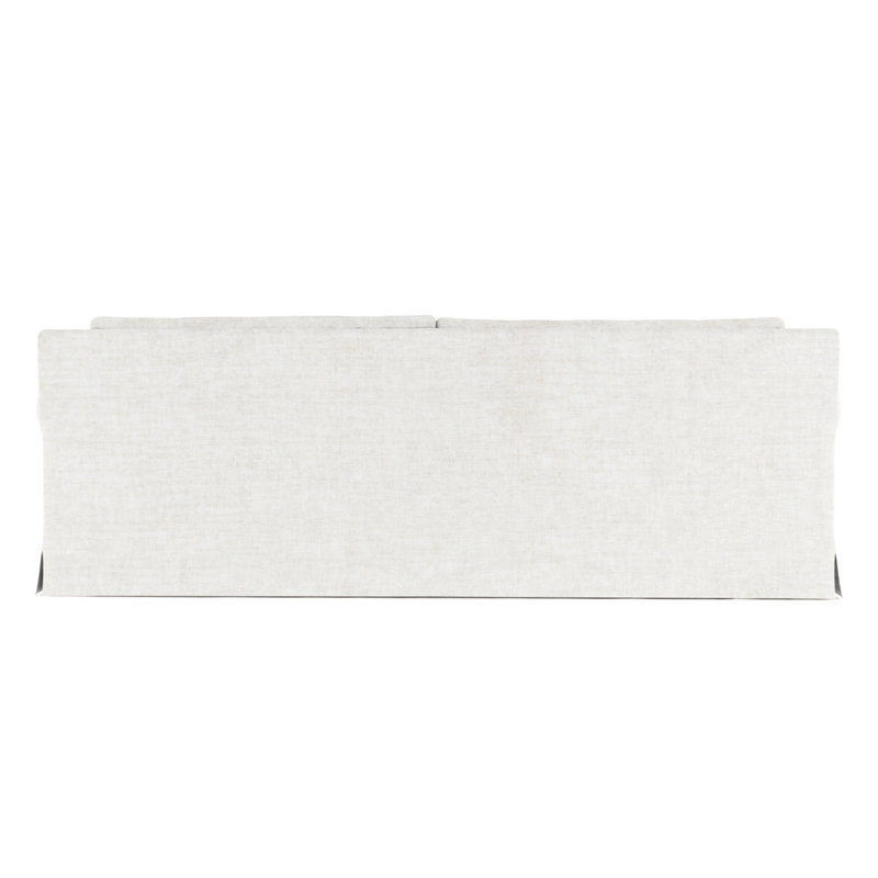 Sofa, Linen Blue Print, 34" H x 96" W x 42" D