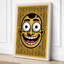 Grinning Face Retro - Wrapped Canvas-1367180160-1367180165
