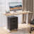 3-Drawer Vertical Filing Cabinet Rolling Wood Mobile File Cabinets Under Desk For Home Office With Casters (Fully Assembled)-807927956
