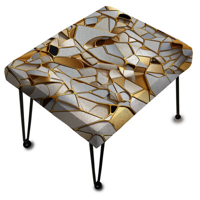 Monicia - Repose-pieds rectangulaire en marbre