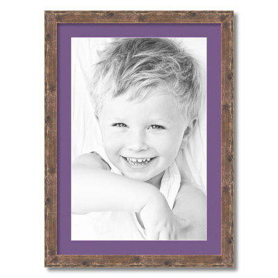 Wood Matte Picture Frame with Mat