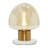 Gerlak Metal Gold Table Lamp with Clear Dome Shaped Shade and Marble Base