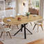 Extendable Metal Base Dining Table-554540553