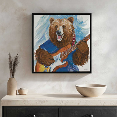 Rock and Roll Bear by Seven Trees Design Art Print