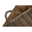 Small Rectangular Hessian Lined Wicker Storage Basket