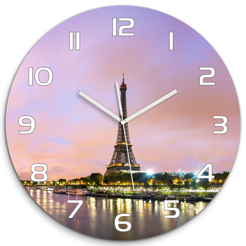 Jovontae Glass Wall Clock