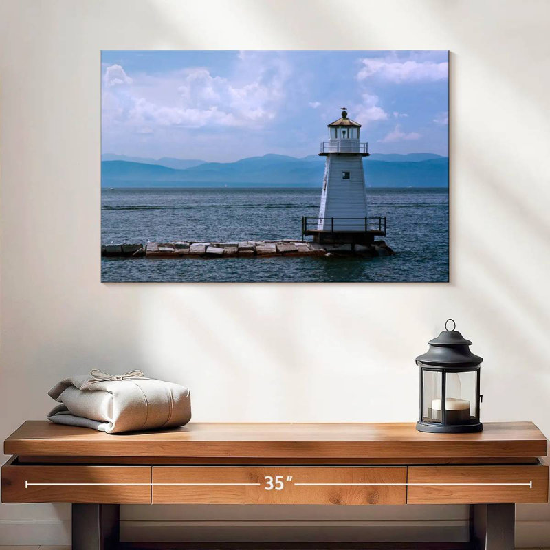 Phare du lac Champlain, H 16 po x l 24 po