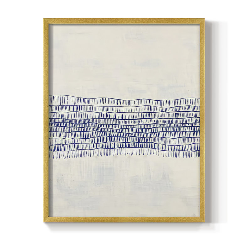 Abstract CDLXXV Framed Print - Ready To Hang - Made in USA, 20" H x 16" W, Gold
