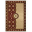 Tapis beige bourgogne en coton et polyester à imprimé numérique Minasa Collection-1631454860