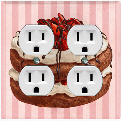Food & Beverage 2 - Gang Toggle Light Switch Standard Wall Plate