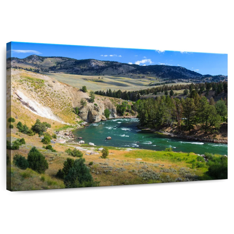 Paysage de la rivière Alvord Yellowstone, H 34 po x l 51 po