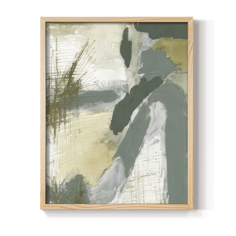 «First Sprout I», reproduction encadrée - bois massif, Naturel, H 11 po x l 9 po