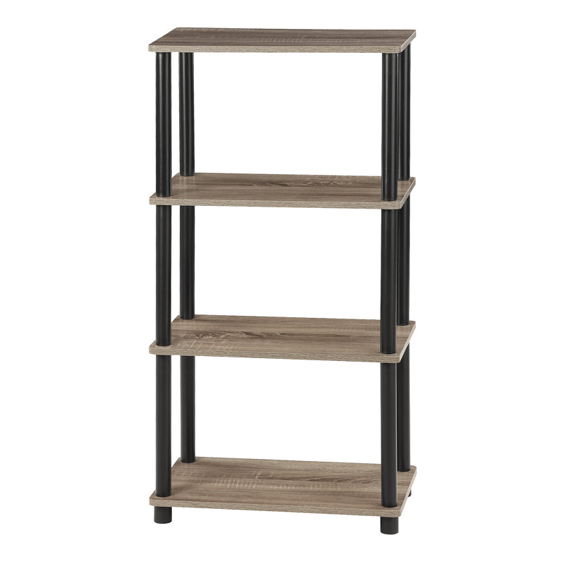 Bryd 47cm W Plastic Shelving Unit, French Oak Grey