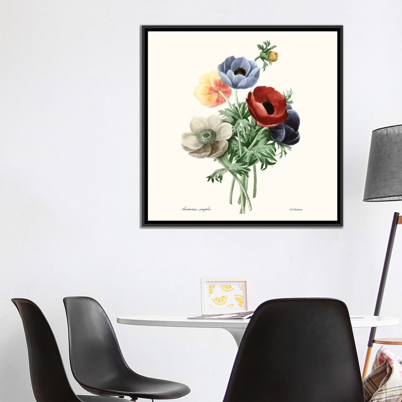 « blushing bouquet i », impression sur toile, H 37 po x l 37 po x P 1,5 po, Toile tendue, Pas de tapis