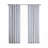 Poly Printed Curtain Panel with Tufted Stripe and Lining White/Navy 50x95"-844418596-844418602