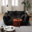  Canapé modulaire rembourré 4 pièces en chenille 4 pièces pour petit espace, salon-175766825-175239094