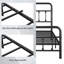 Structure de lit plateforme en métal robuste avec tête de lit, pied de lit et rangement sous le lit de style victorien, aucun sommier requis-419381472-419381473