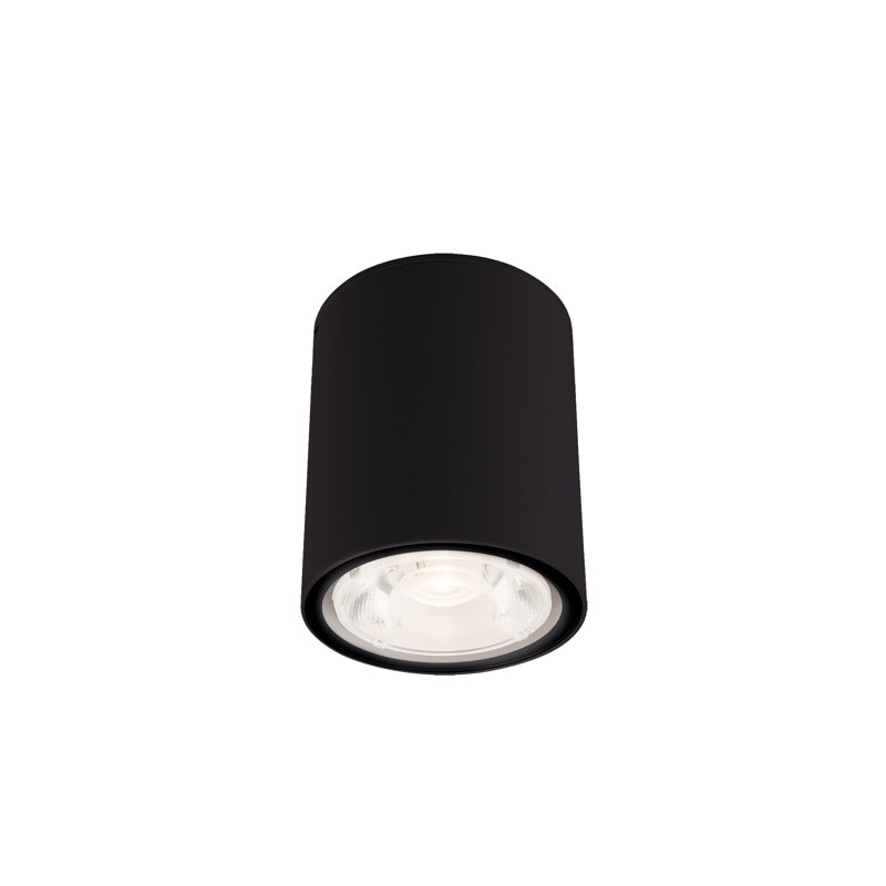 Hamburg LED Flush Mount, Black, 11cm H x 9cm W x 9cm D