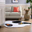 Pineapple End Tables with Glass Top, Yellow MGO Accent Table for Home Patio