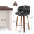 Caelus Swivel Upholstered Counter & Bar Stool With Wood Frame (Set Of 3)-117581497-117581496