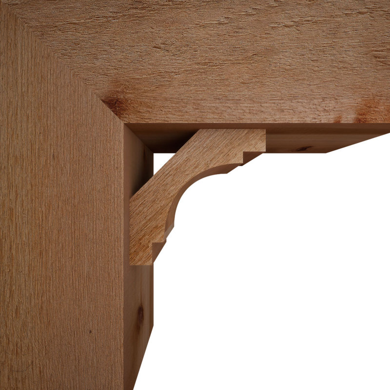 Support Merced Block avec support décalé, 18 po x 18 po, Cèdre rouge occidental de l 8 po (scié brut)