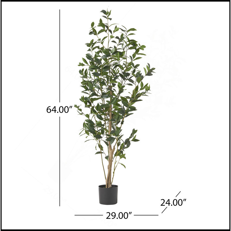 ARTIFICIAL LAUREL TREE, 64" H x 24" W x29" D