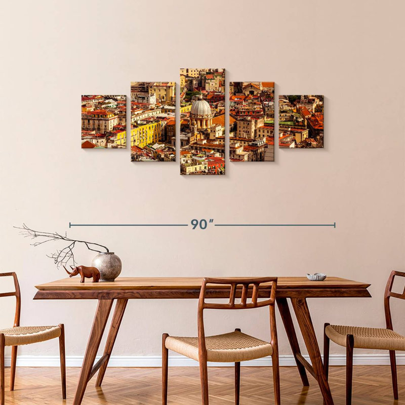 Ancient Naples, 36" H x 80" W