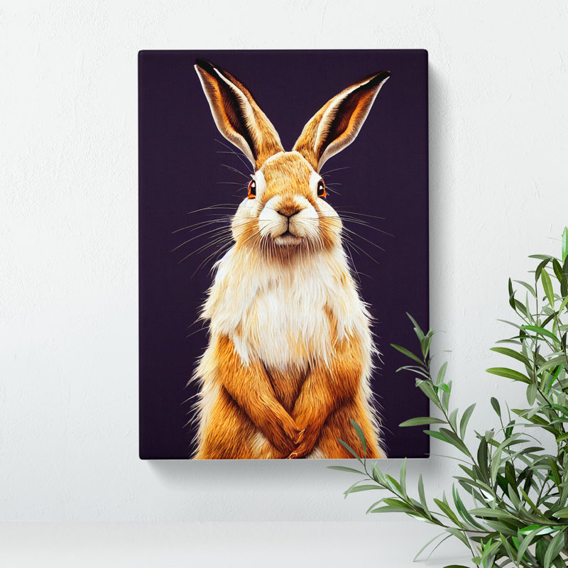 Splendid Hare - Wrapped Canvas, 76cm H x 50cm W x 3cm D