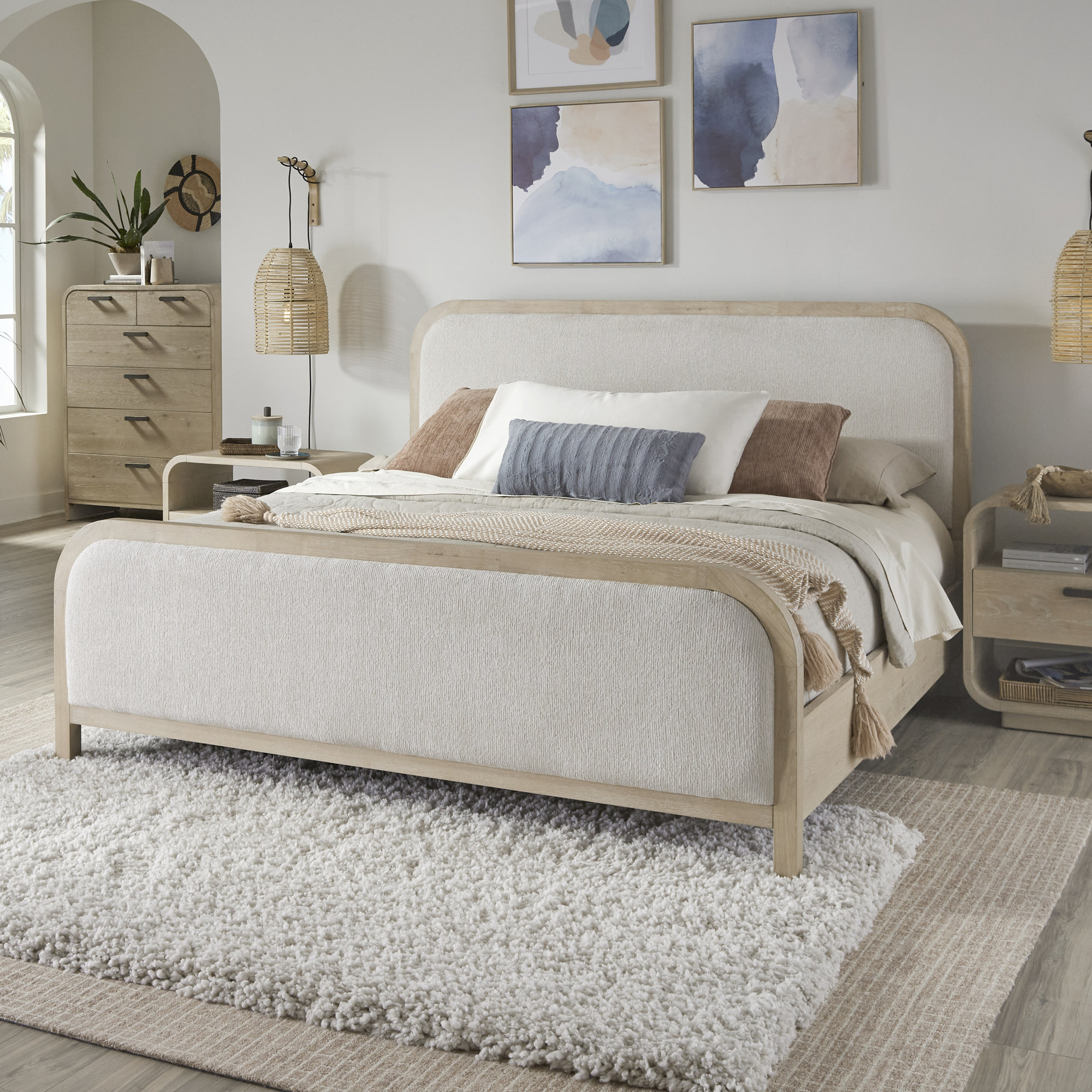 Harbour Upholstered Bed, King