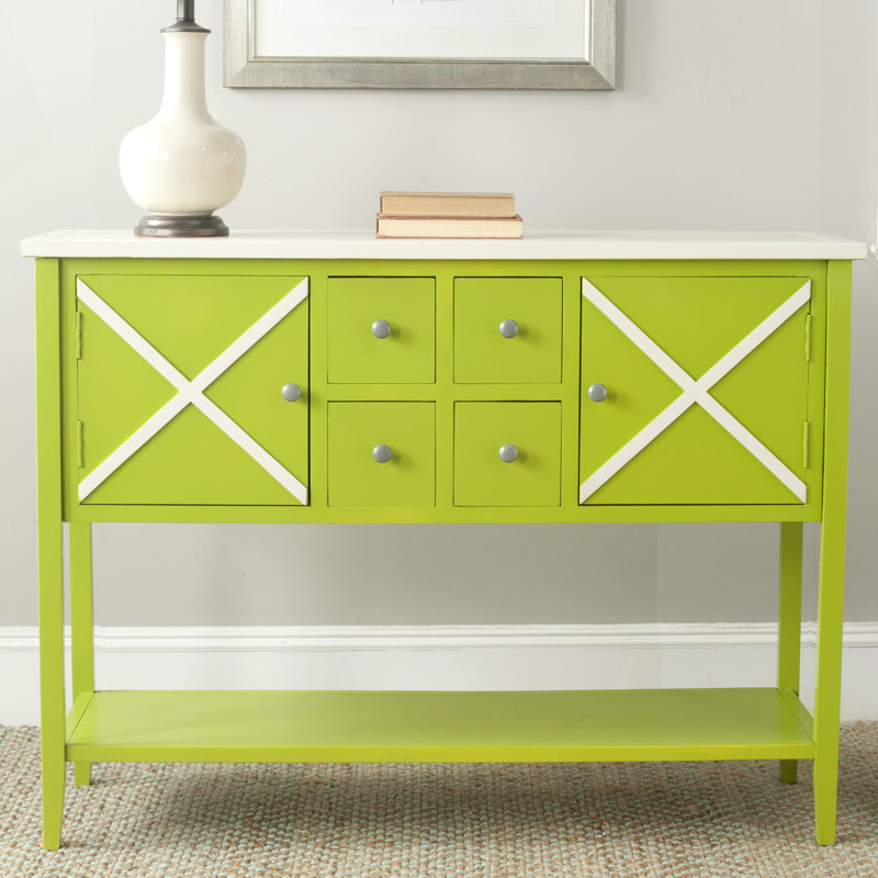 45.8'' Sideboard, Green / White
